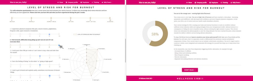 Mental wellness training sample